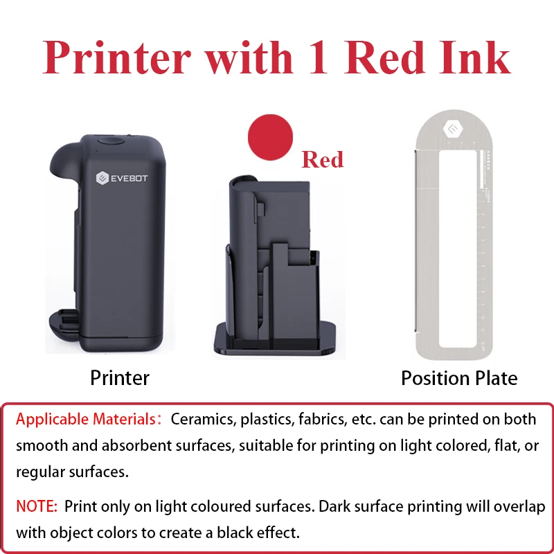 EVEBOT PRINTIND Impresora de inyección de tinta industrial portátil Mini impresora inteligente inalámbrica Bluetooth Tinta de secado rápido (tinta permanente) - Imagen 18