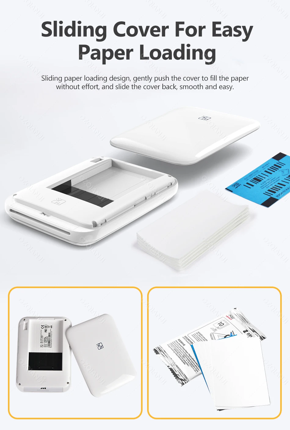 Impresora de bolsillo móvil Mni portátil HPRT MT53, impresora fotográfica inalámbrica BT con tecnología Zink, impresora fotográfica en Color de 2x3 pulgadas - Imagen 19