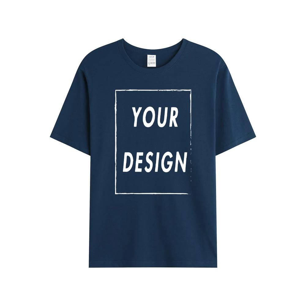 180g Custom Women Men Customised Printed 100% Cotton Short Sleeve Your Logo Photo Brand Text Tee Personalize Graphic Clothing - Imagen 14
