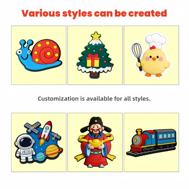 Custom PVC Fridge Magnets Personalized Soft PVC Silicone Magnet For Gift Customized Soft Rubber Refrigerator Magnet As Souvenir - Imagen 12
