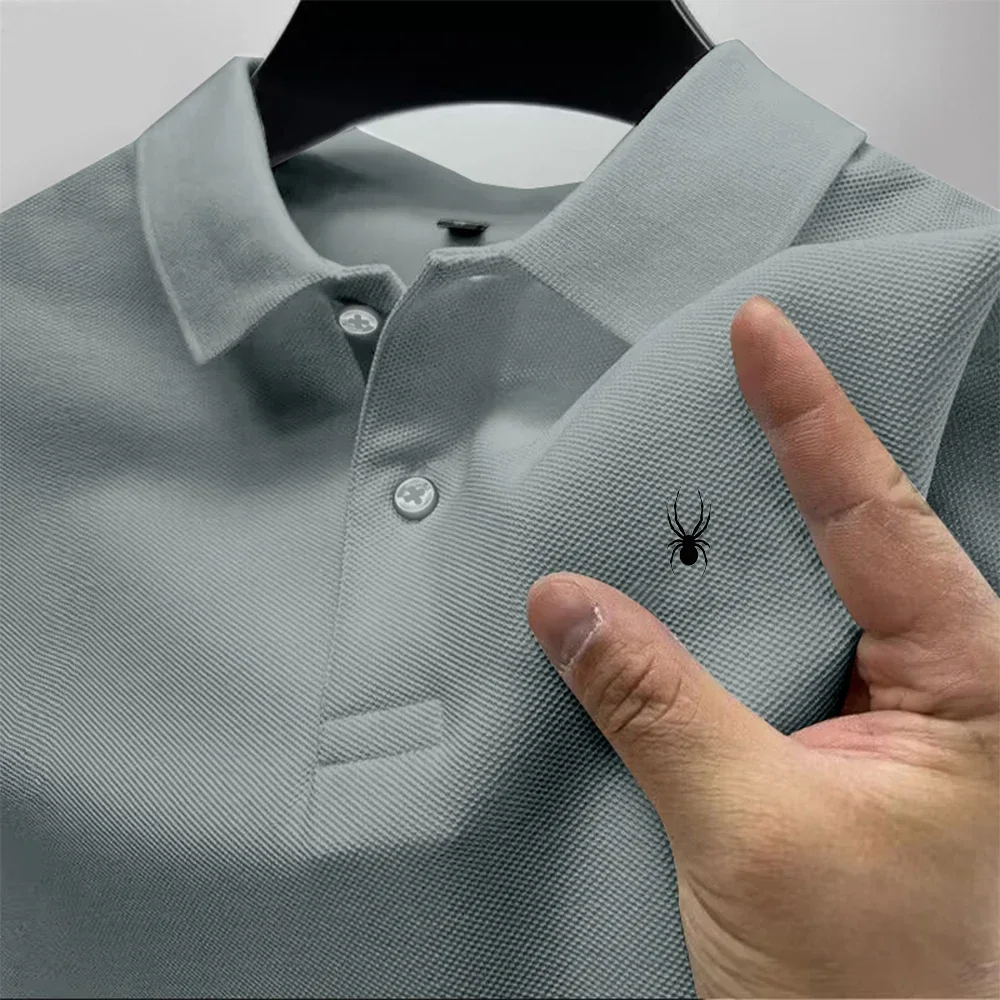 Camisa de hombre modelo 2026 con estampado multicolor, manga corta, cuello casual, versátil para negocios, novedad de verano - Imagen 6