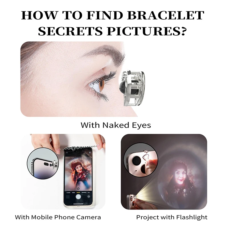 Pulsera con foto en el interior, pulsera personalizada con proyección de fotos, pulsera con foto, pulsera conmemorativa con foto personalizada - Imagen 4