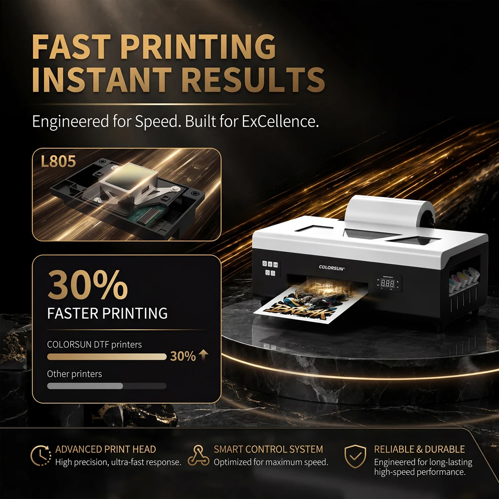 Impresora DTF Colorsun A4 para Epson L800, impresora A4 DTF para camisetas con horno, impresora A4 DTF para camisetas y sudaderas. - Imagen 3