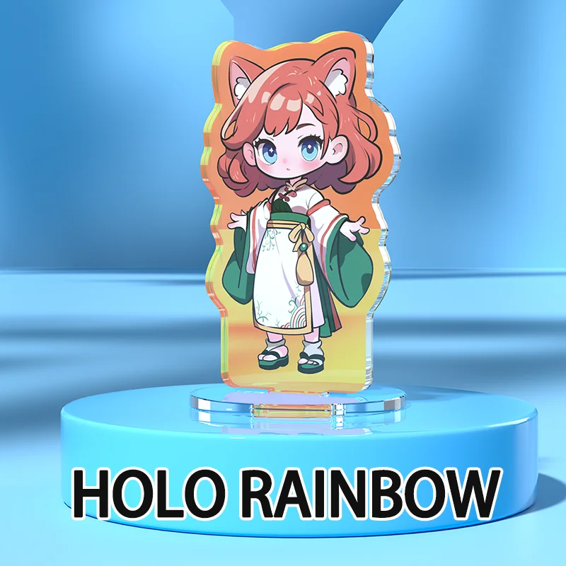 Soporte acrílico transparente personalizado personaje de dibujos animados de Anime personalizado de pie transparente impresión de doble cara foto Standees - Imagen 9