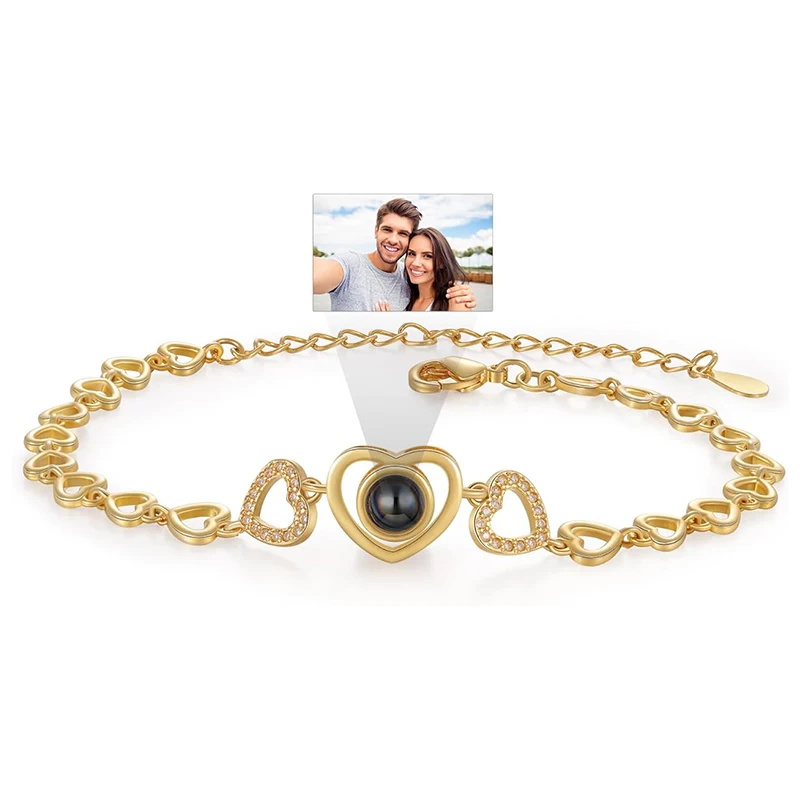 Pulsera con foto en el interior, pulsera personalizada con proyección de fotos, pulsera con foto, pulsera conmemorativa con foto personalizada - Imagen 8