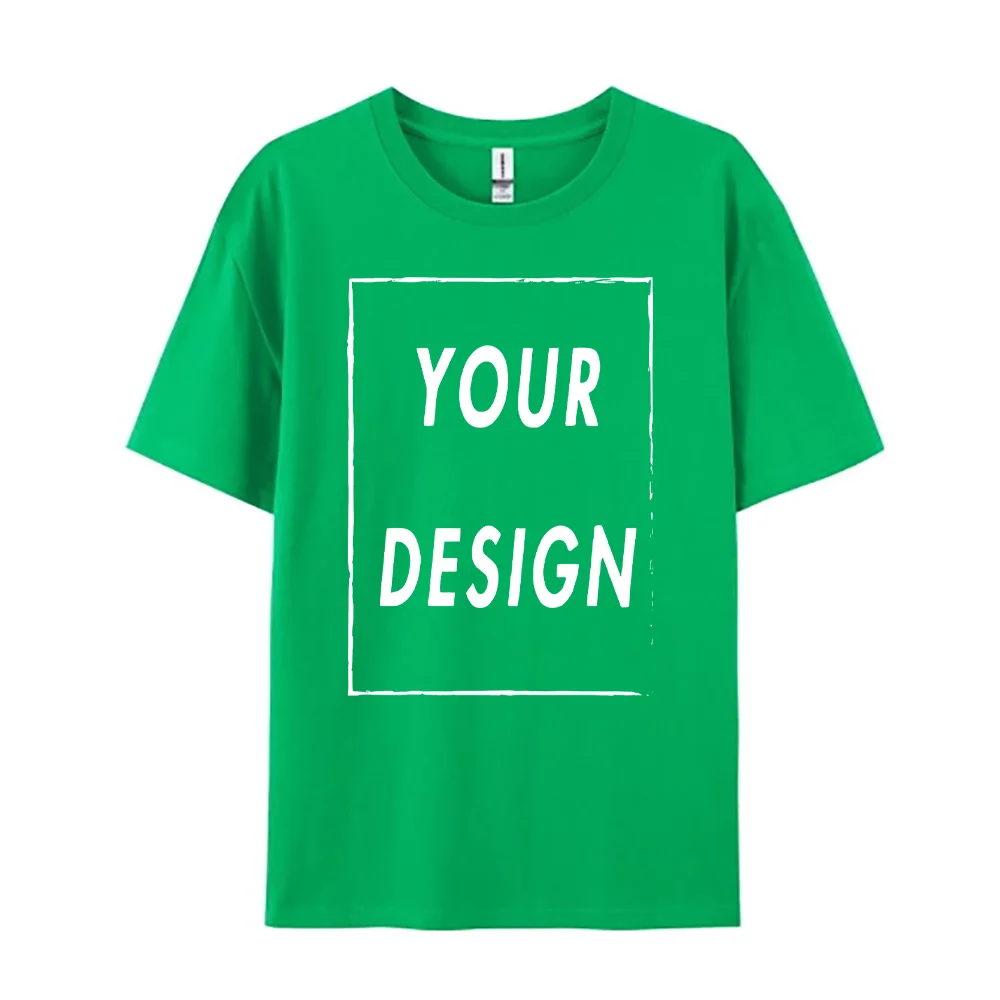 180g Custom Women Men Customised Printed 100% Cotton Short Sleeve Your Logo Photo Brand Text Tee Personalize Graphic Clothing - Imagen 13