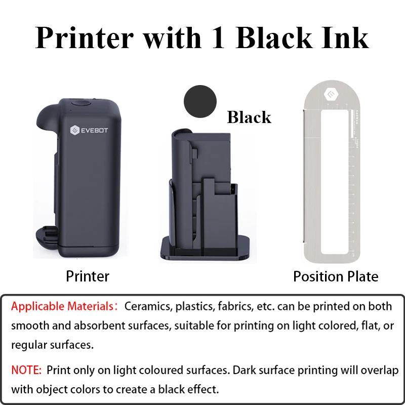 EVEBOT PRINTIND Impresora de inyección de tinta industrial portátil Mini impresora inteligente inalámbrica Bluetooth Tinta de secado rápido (tinta permanente) - Imagen 16