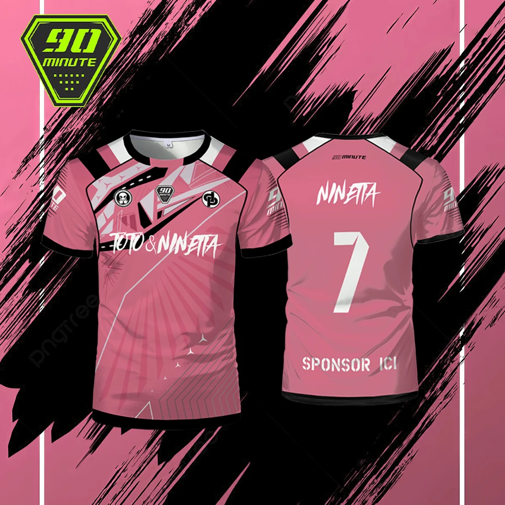 Camiseta de verano Maollot Jul, Camiseta deportiva de 90 minutos transpirable al aire libre, camiseta de fútbol de secado rápido para hombre, compra de Tops personalizados - Imagen 6