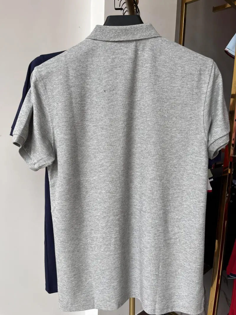 Polo de algodón 100% de 230g para hombre y mujer, Top transpirable de manga corta con estampado de logotipo personalizado, bordado, nombre del grupo de la empresa, verano - Imagen 41