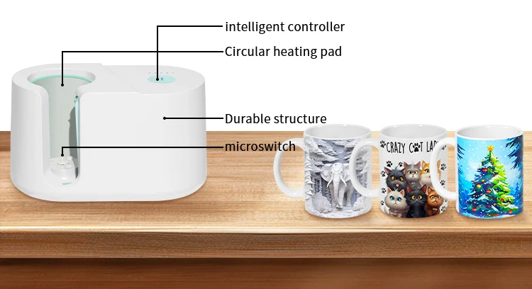Máquina de prensado de tazas portátil, sublimación, máquina de impresión de tazas de 11oz, prensa de calor - Imagen 9