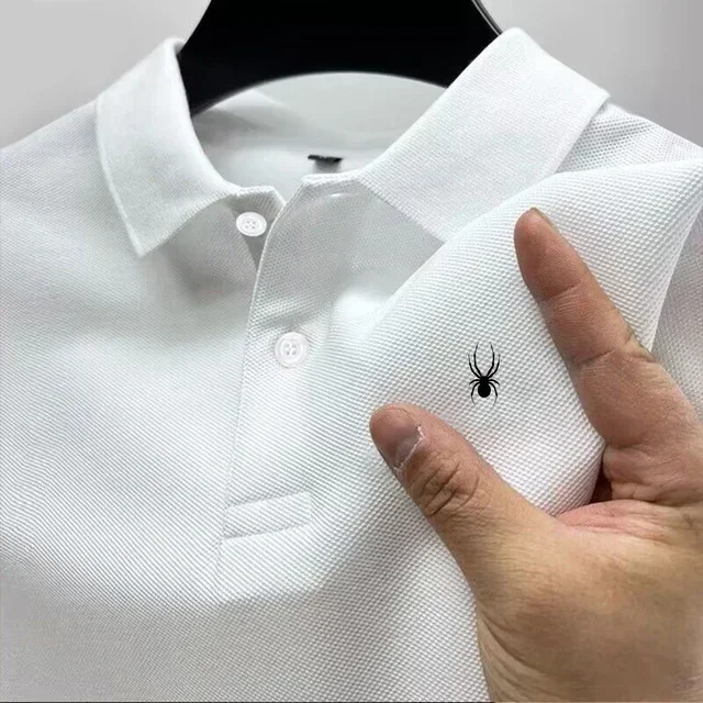 Camisa de hombre modelo 2026 con estampado multicolor, manga corta, cuello casual, versátil para negocios, novedad de verano - Imagen 11