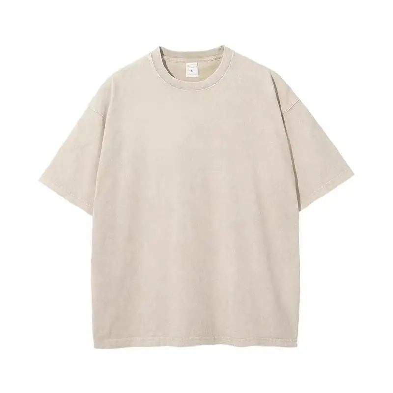 Camiseta 230g de algodón 100% con logotipo bordado personalizado – Corte holgado premium - Imagen 11