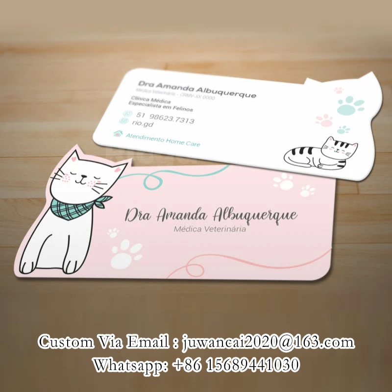 Tarjetas de visita personalizadas con corte especial para salón de belleza, tarjetas de fidelización con código QR, tarjetas de descuento, tarjetas promocionales, folletos con logotipo - Imagen 36