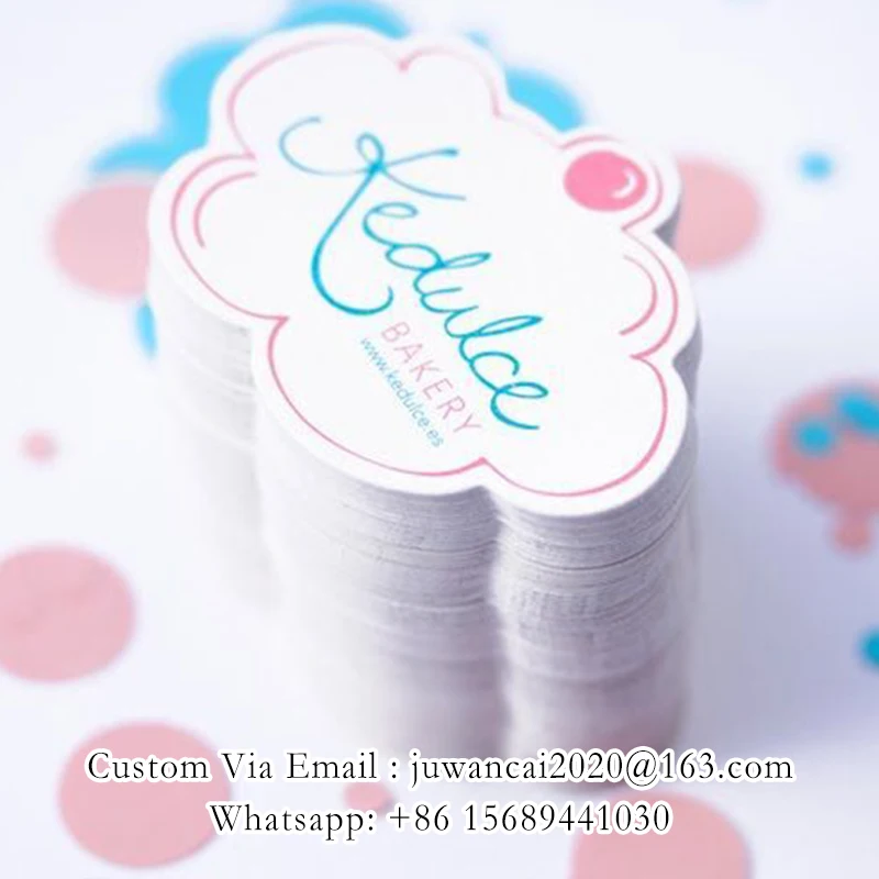 Tarjetas de visita personalizadas con corte especial para salón de belleza, tarjetas de fidelización con código QR, tarjetas de descuento, tarjetas promocionales, folletos con logotipo - Imagen 35
