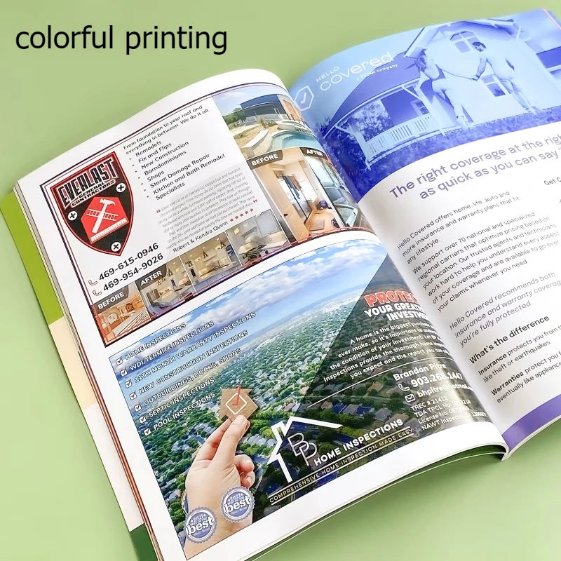 Revistas de impresión de 5 libros personalizados, Manual de instrucciones de cómic, catalogo, folleto, cubierta suave personalizada gratis - Imagen 3