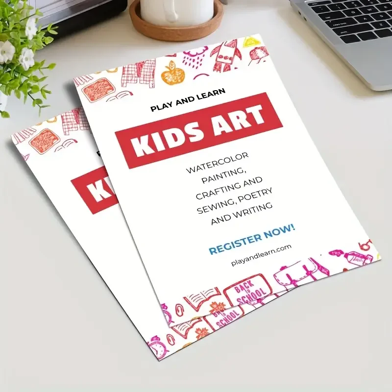Flyers personalizados A4, A5, tamaño A6, 157 g, póster impreso en papel, publicidad en Color, cartel de Flyer, publicidad de introducción de doble cara - Imagen 4