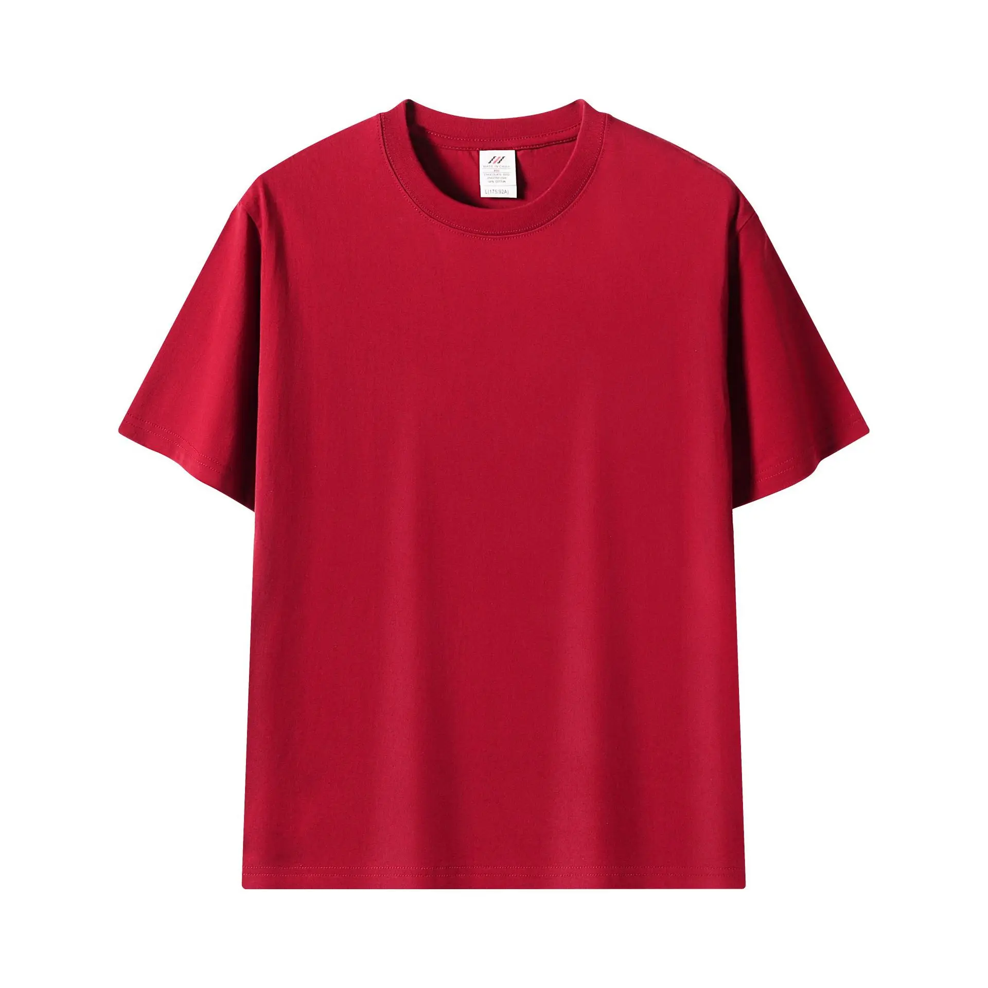 Camisetas Personalizadas para Hombre, 230 GSM, 100% Algodón, Camisetas Sólidas para Mujer, Ropa de Trabajo en Equipo, Impresión Personalizada de Imágenes, Fotos, Texto, Logotipo, Camiseta DIY - Imagen 30