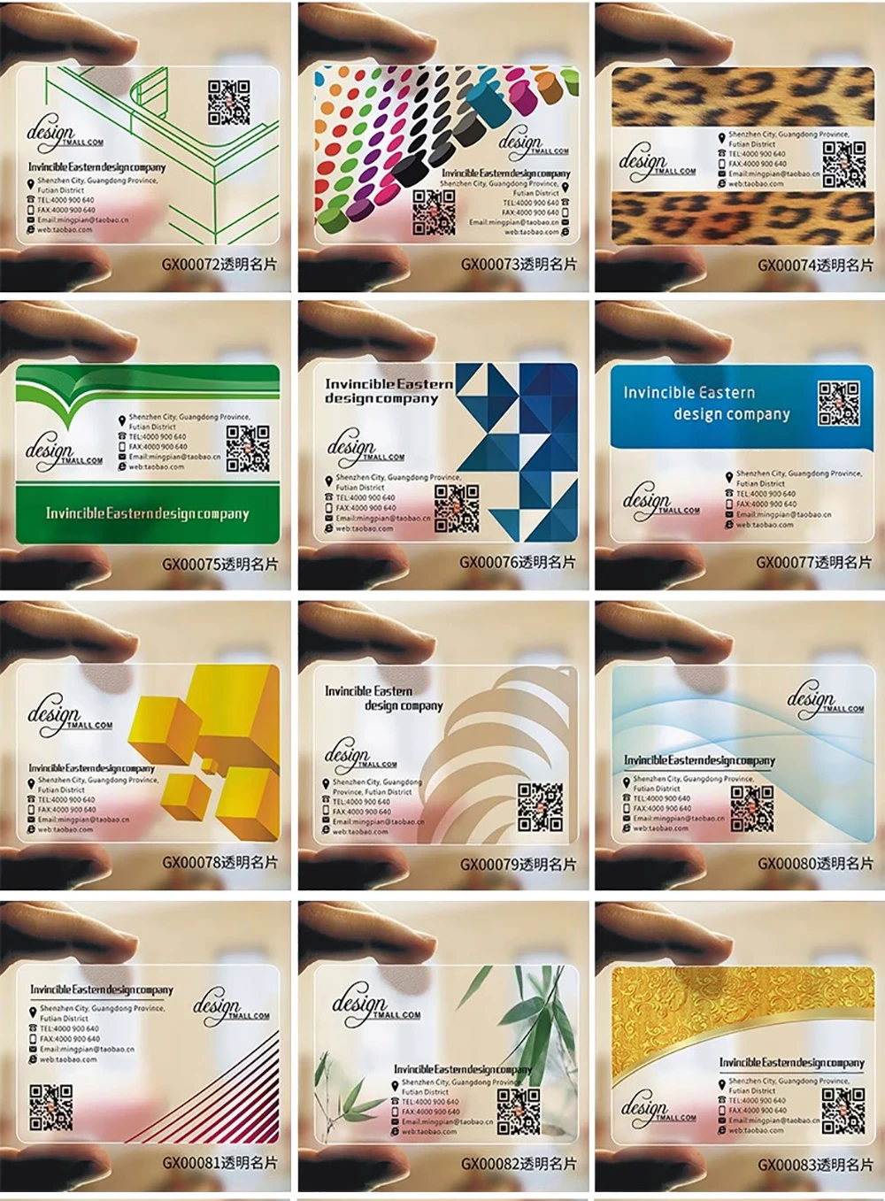 Tarjeta de visita de PVC transparente personalizada, logotipo de visita transparente, nombre, identidad de plástico, esquinas redondas impermeables, personalizado, 200 Uds., 500 Uds. - Imagen 20