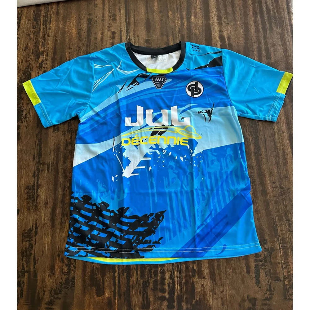 Camiseta de verano Maollot Jul, Camiseta deportiva de 90 minutos transpirable al aire libre, camiseta de fútbol de secado rápido para hombre, compra de Tops personalizados - Imagen 11