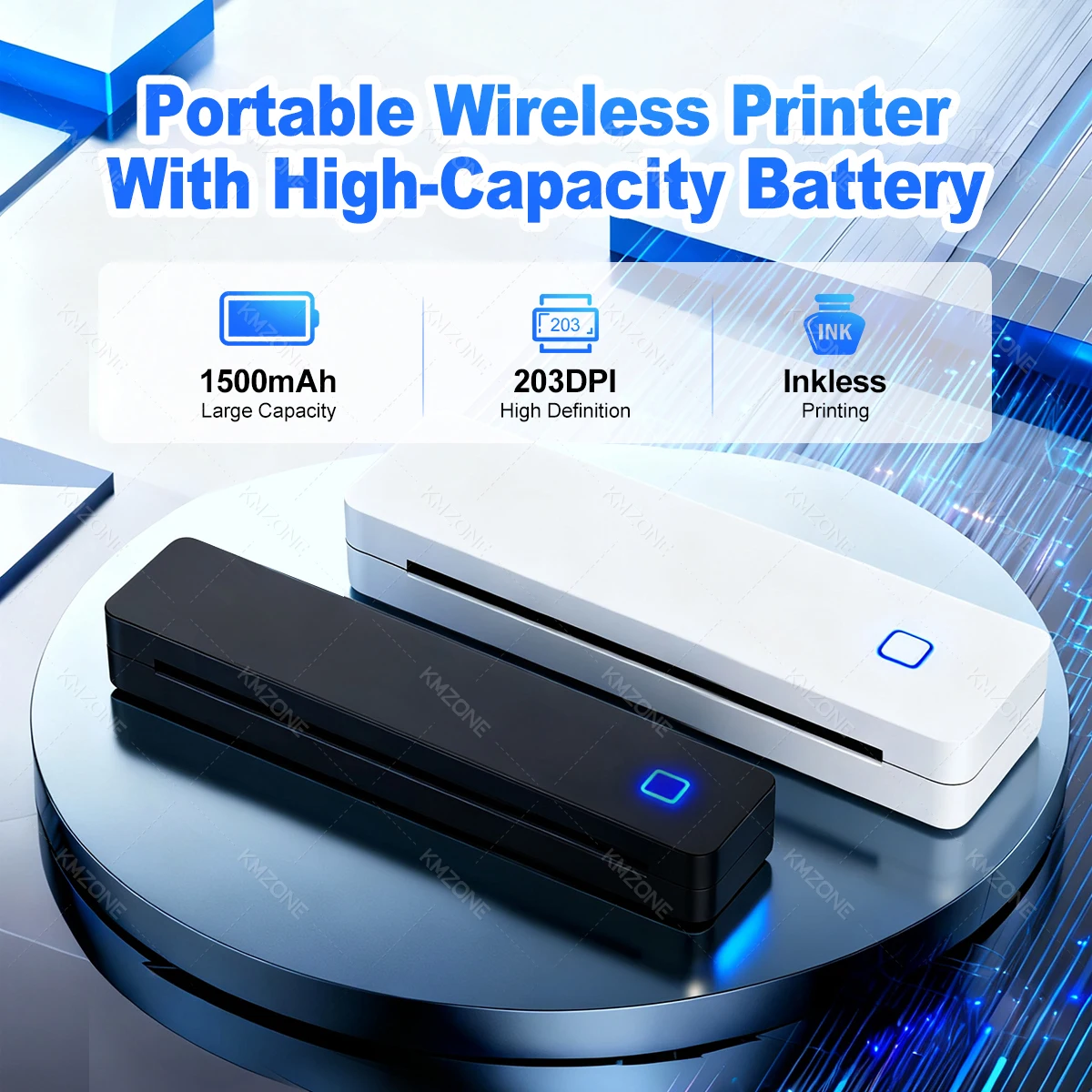 Impresora térmica Bluetooth A4 compatible con tamaños 2 “/3”/4"/A4 Dispositivo de impresión inalámbrico portátil Ideal para viajes Papel térmico A4 - Imagen 20