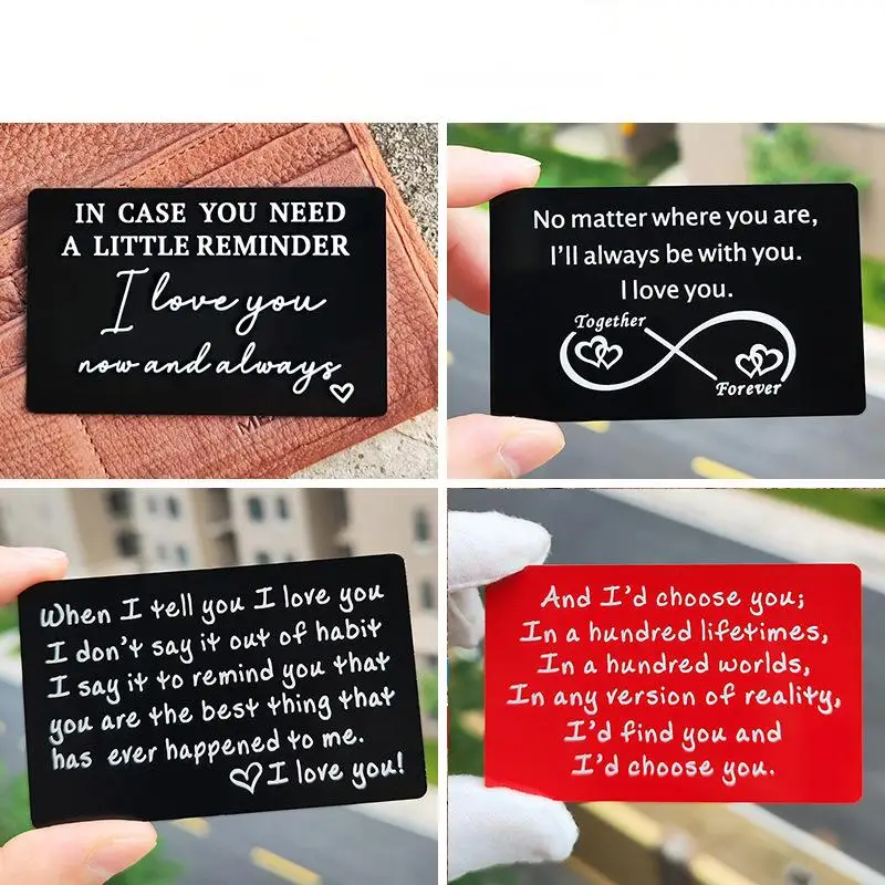 Tarjeta de Metal de Anime con texto de foto personalizado, billetera personalizada, hoja de aluminio, imagen de diseño fino, tarjeta de regalo impermeable para negocios - Imagen 9