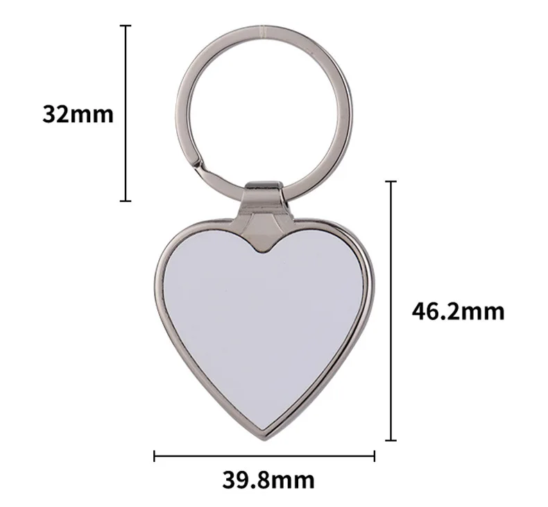 10Pcs Round Sublimation Blank Keychains for Christmas Valentine Graduation Day Present Keys Tags Key Chain Car Cute Keychain - Imagen 12