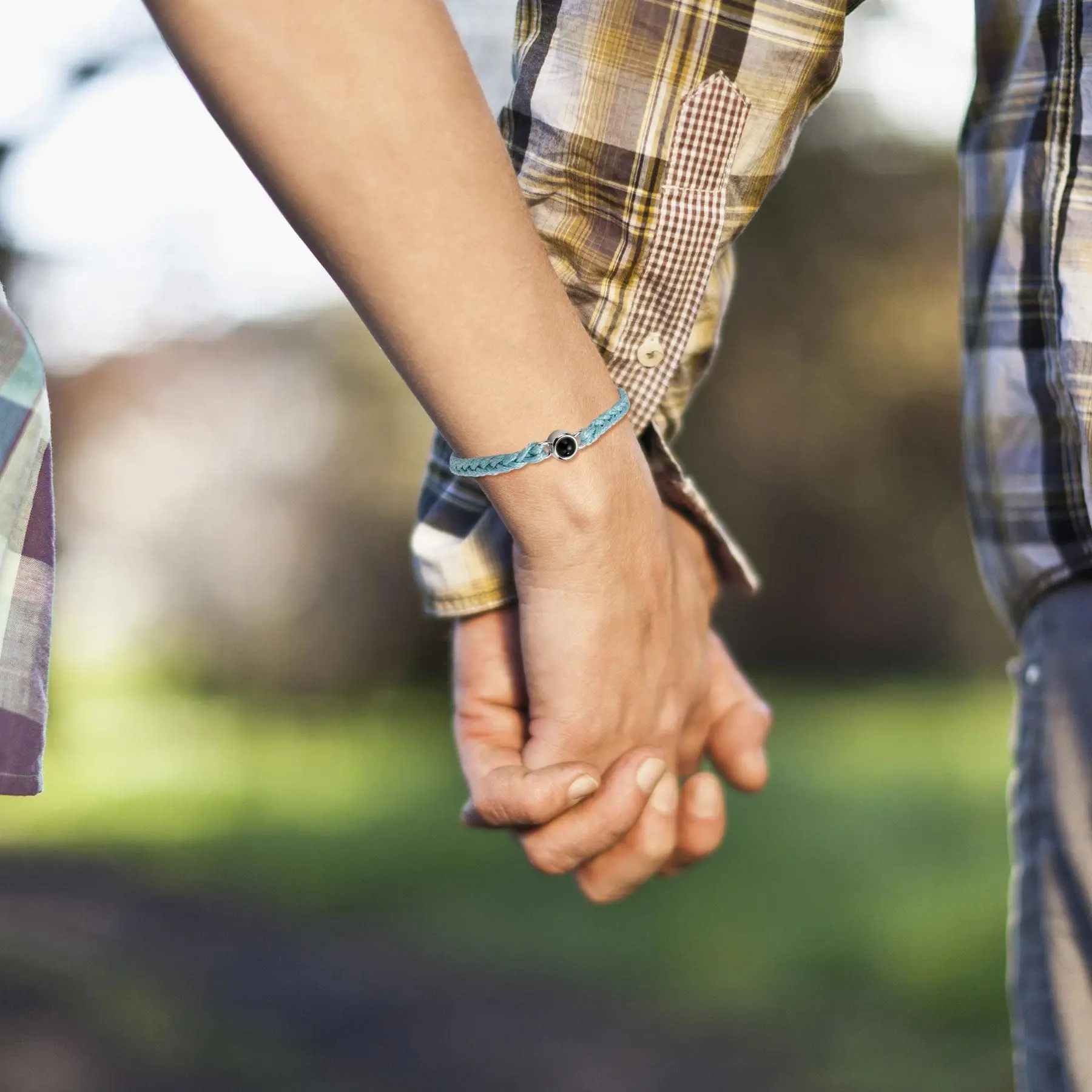 Pulsera de fotos personalizada con proyección de fotos, pulsera de proyección de fotos personalizada tejida a mano, pulsera de memoria, foto al por mayor - Imagen 29