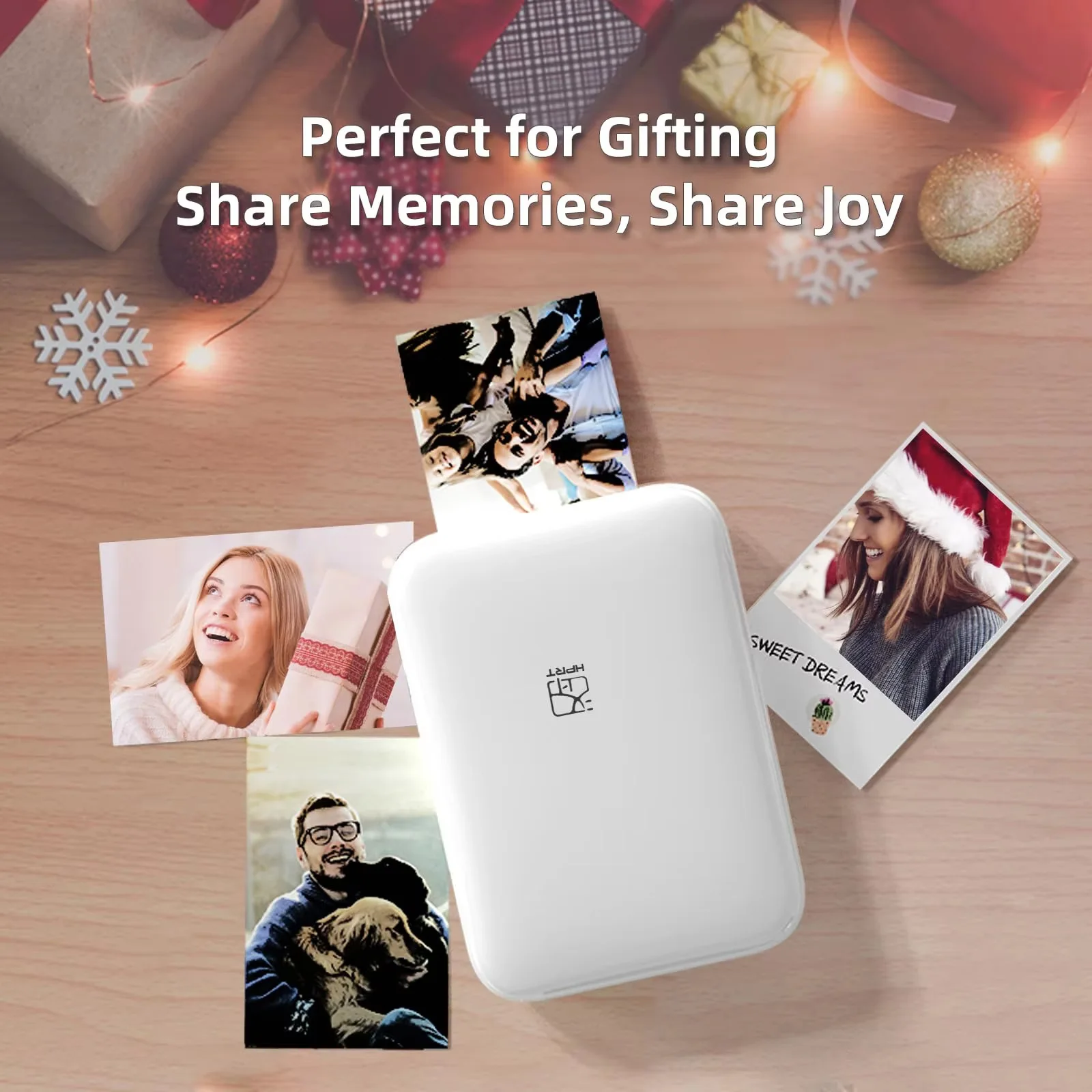Impresora fotográfica en Color HPRT MT53, 2x3 pulgadas, bolsillo de papel con respaldo adhesivo, impresión Bluetooth, impresora fotográfica instantánea, bolsa de papel con respaldo adhesivo - Imagen 5
