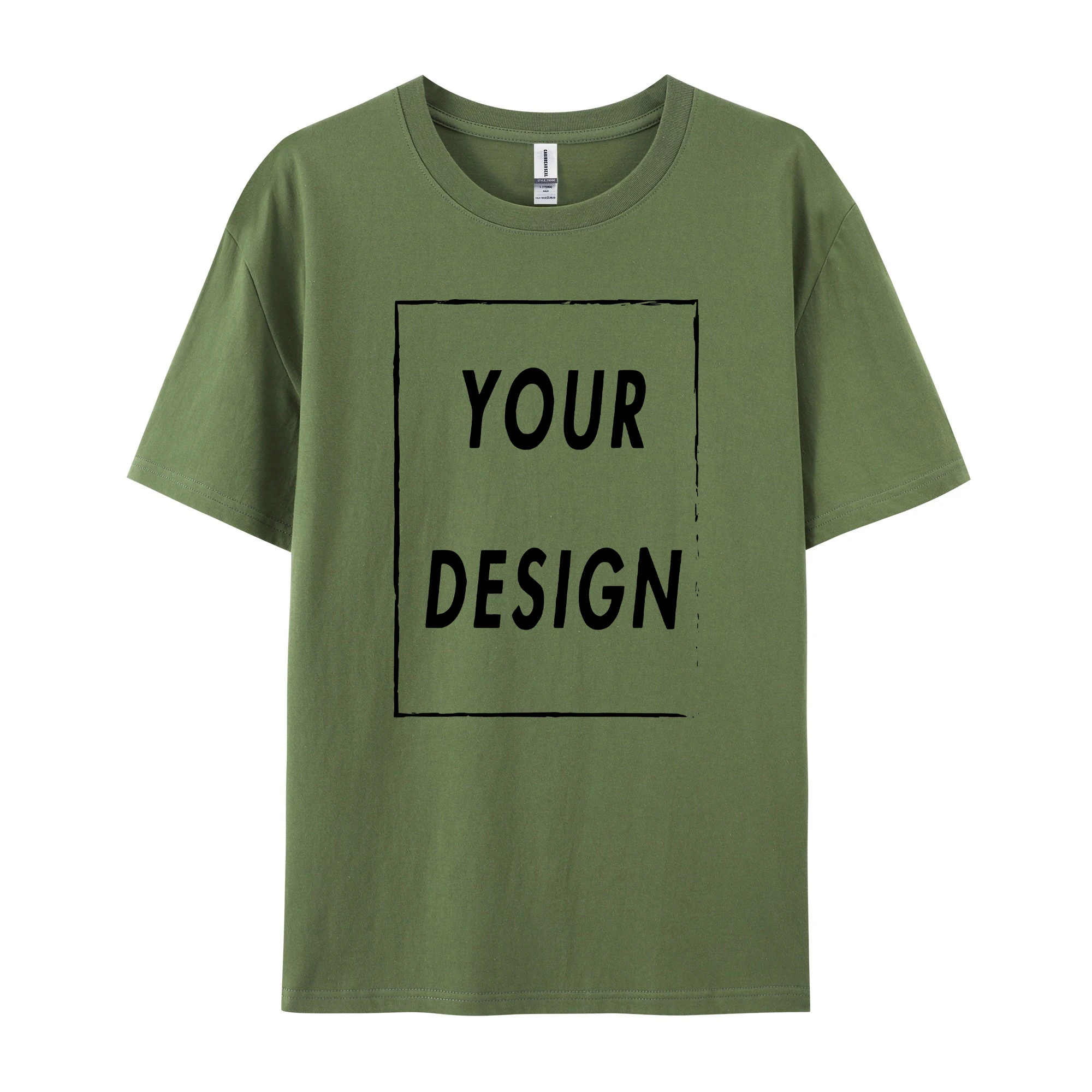 180g Custom Women Men Customised Printed 100% Cotton Short Sleeve Your Logo Photo Brand Text Tee Personalize Graphic Clothing - Imagen 15