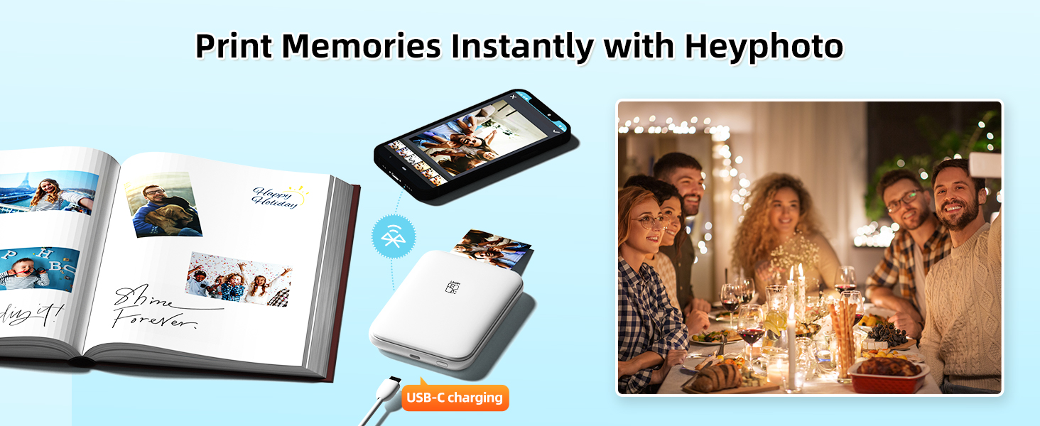 Impresora fotográfica en Color HPRT MT53, 2x3 pulgadas, bolsillo de papel con respaldo adhesivo, impresión Bluetooth, impresora fotográfica instantánea, bolsa de papel con respaldo adhesivo - Imagen 16