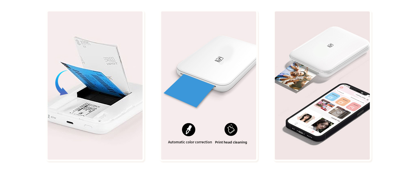 Impresora fotográfica en Color HPRT MT53, 2x3 pulgadas, bolsillo de papel con respaldo adhesivo, impresión Bluetooth, impresora fotográfica instantánea, bolsa de papel con respaldo adhesivo - Imagen 19
